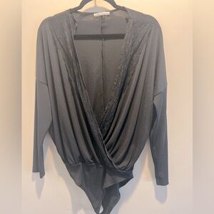 Zara oversized blouse black size small